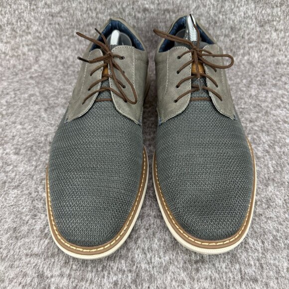 ✅Nunn Bush Chase Knit Plain Toe Oxfords Mens 9W Casual Shoes Grey Bloom + Kore - Picture 6 of 12